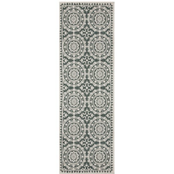 Hanse Home, DOPREDAJ: 80x250 cm Běhoun Twin Supreme 104131 Green/Cream – na ven i na doma, 80x250, zelená, chodba / predsieň