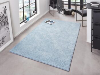Hanse Home, DOPREDAJ: 80x300 cm Kusový koberec Pure 102618 Blau, 80x300, modrá, kancelária