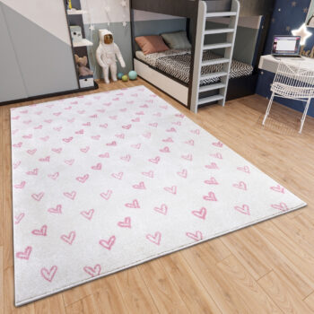Hanse Home, Detský koberček Adventures 105945 Cream Rose, 160x235, ružová, detská izba