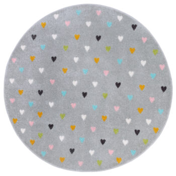 Hanse Home, Detský koberček Adventures 105952 Grey kruh, 100x100 (priemer) kruh, šedá, detská izba