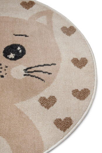 Hanse Home, Detský koberček Adventures 105963 Cream Beige kruh, 140x140 (priemer) kruh, béžová, detská izba