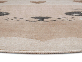 Hanse Home, Detský koberček Adventures 105963 Cream Beige kruh, 140x140 (priemer) kruh, béžová, detská izba