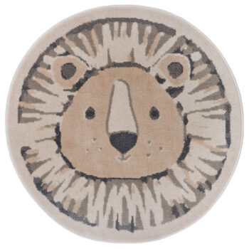 Hanse Home, Detský koberček Adventures 105966 Cream Grey kruh, 140x140 (priemer) kruh, šedá, detská izba