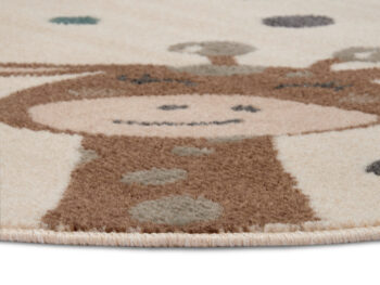 Hanse Home, Detský koberček Adventures 105968 Cream Brown Blue kruh, 100x100 (priemer) kruh, viacfarebná, detská izba
