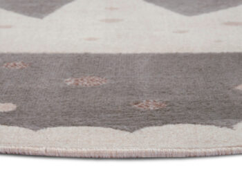 Hanse Home, Detský koberček Adventures 105969 Cream Grey kruh, 140x140 (priemer) kruh, šedá, detská izba