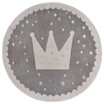 Hanse Home, Detský koberček Adventures 105969 Cream Grey kruh, 140x140 (priemer) kruh, šedá, detská izba
