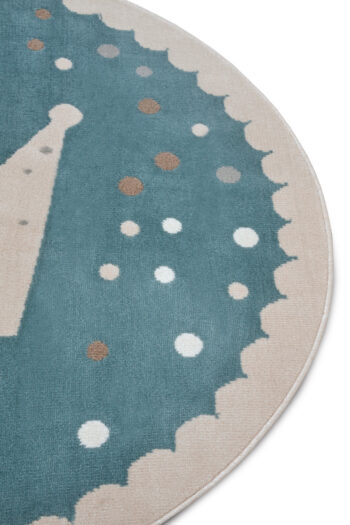 Hanse Home, Detský koberček Adventures 105970 Cream Blue kruh, 140x140 (priemer) kruh, modrá, detská izba