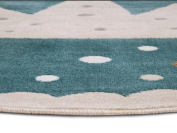Hanse Home, Detský koberček Adventures 105970 Cream Blue kruh, 140x140 (priemer) kruh, modrá, detská izba