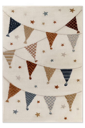 Hanse Home, Detský koberček Adventures 106211 Cream Multicolor, 120x170, biela, detská izba