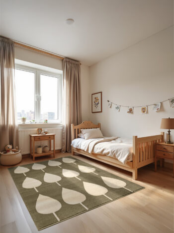Hanse Home, Detský koberček Adventures 106215 Green Cream, 120x170, zelená, detská izba