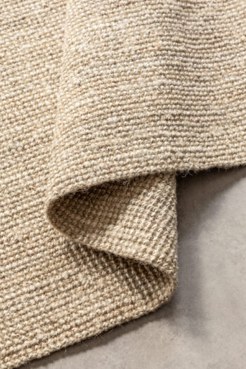 Hanse Home, Kusový koberec Bouclé Jute 105973 Ivory White, 190x280, béžová, chodba / predsieň