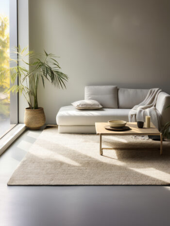 Hanse Home, Kusový koberec Bouclé Jute 105973 Ivory White, 60x90, béžová, chodba / predsieň