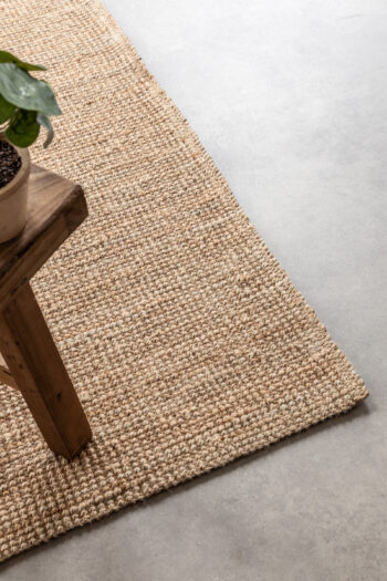 Hanse Home, Kusový koberec Bouclé Jute 105974 Natural Golden, 80x150, béžová, chodba / predsieň