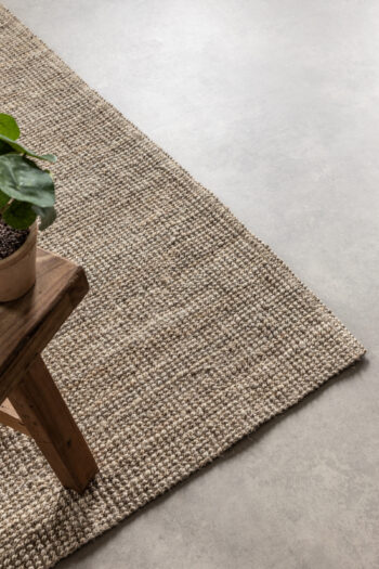 Hanse Home, Kusový koberec Bouclé Jute 105975 Grey Brown, 80x150, hnedá, chodba / predsieň