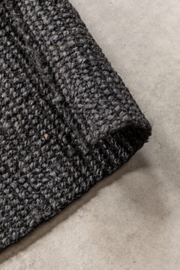 Hanse Home, Kusový koberec Bouclé Jute 105976 Black, 120x170, čierna, chodba / predsieň