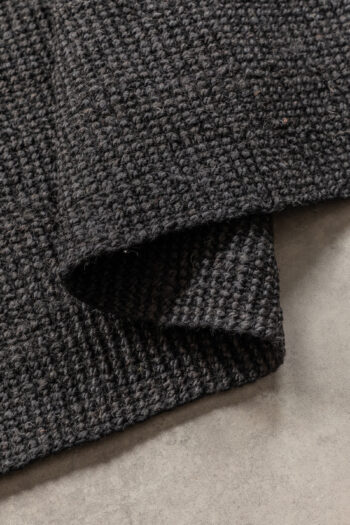 Hanse Home, Kusový koberec Bouclé Jute 105976 Black, 120x170, čierna, chodba / predsieň