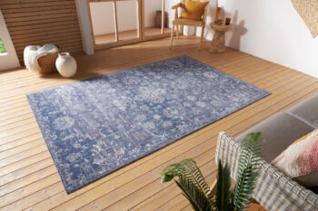 Hanse Home, Kusový koberec Cairo 105584 Alexandria Blue – na von aj na doma, 120x170, modrá, chodba / predsieň