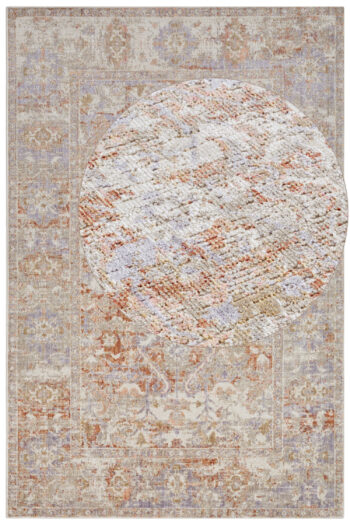 Hanse Home, Kusový koberec Cairo 105587 Port Said Cream Red – na von aj na doma, 80x120, oranžová, chodba / predsieň