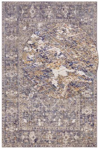 Hanse Home, Kusový koberec Cairo 105588 Port Said Cream Blue – na von aj na doma, 80x120, modrá, chodba / predsieň