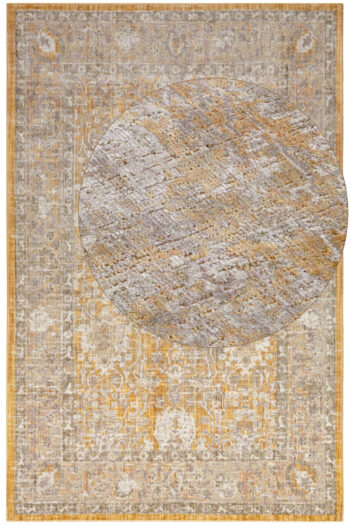 Hanse Home, Kusový koberec Cairo 105590 Luxor Gold – na von aj na doma, 80x120, žltá, chodba / predsieň