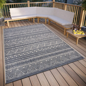 Hanse Home, Kusový koberec Clyde 105906 Loto Grey Beige – na von aj na doma, 63x120, šedá, chodba / predsieň
