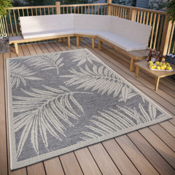 Hanse Home, Kusový koberec Clyde 105907 Paru Grey Cream – na von aj na doma, 76x150, šedá, chodba / predsieň
