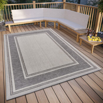 Hanse Home, Kusový koberec Clyde 105910 Cast Beige Grey – na von aj na doma, 190x290, šedá, chodba / predsieň