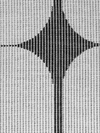 Hanse Home, Kusový koberec Duet Bowen 106244 Black/White kruh - na von aj na doma, 160x160, čiernobiela, chodba / predsieň
