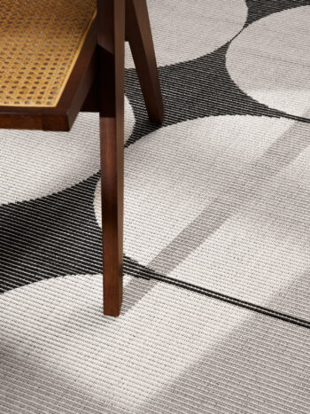 Hanse Home, Kusový koberec Duet Bowen 106244 Black/White - na von aj na doma, 120x170, čiernobiela, chodba / predsieň