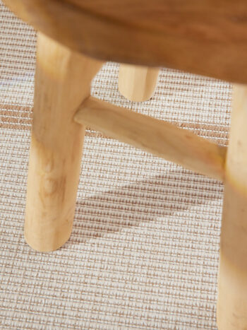 Hanse Home, Kusový koberec Duet Bowen 106245 Beige/White kruh - na von aj na doma, 160x160, béžová, chodba / predsieň