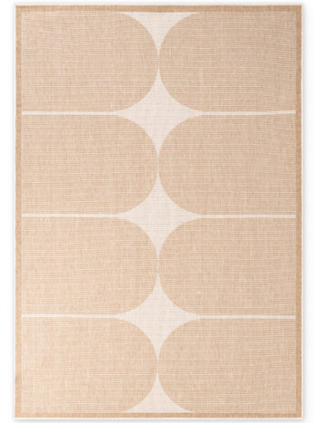 Hanse Home, Kusový koberec Duet Bowen 106245 Beige/White - na von aj na doma, 200x290, béžová, chodba / predsieň