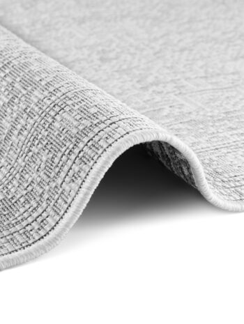 Hanse Home, Kusový koberec Duet Kona 106249 White/Gray - na von aj na doma, 160x230, šedá, chodba / predsieň