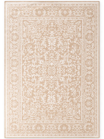 Hanse Home, Kusový koberec Duet Kona 106250 Beige/White - na von aj na doma, 200x290, béžová, chodba / predsieň