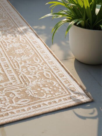 Hanse Home, Kusový koberec Duet Kona 106250 Beige/White - na von aj na doma, 200x290, béžová, chodba / predsieň