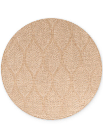 Hanse Home, Kusový koberec Duet Liora 106247 Beige/White kruh - na von aj na doma, 160x160, béžová, chodba / predsieň