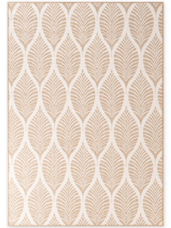 Hanse Home, Kusový koberec Duet Liora 106247 Beige/White - na von aj na doma, 160x230, béžová, chodba / predsieň