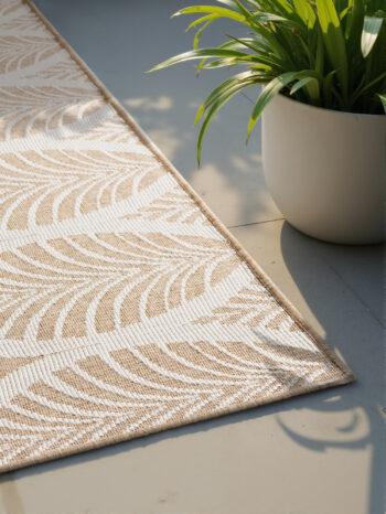Hanse Home, Kusový koberec Duet Liora 106247 Beige/White - na von aj na doma, 160x230, béžová, chodba / predsieň