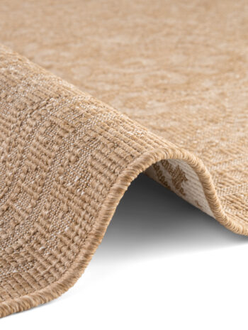 Hanse Home, Kusový koberec Duet Rosel 106252 Beige/White - na von aj na doma, 120x170, béžová, chodba / predsieň