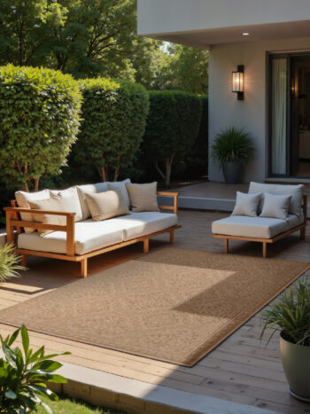 Hanse Home, Kusový koberec Duet Rosel 106252 Beige/White - na von aj na doma, 160x230, béžová, chodba / predsieň