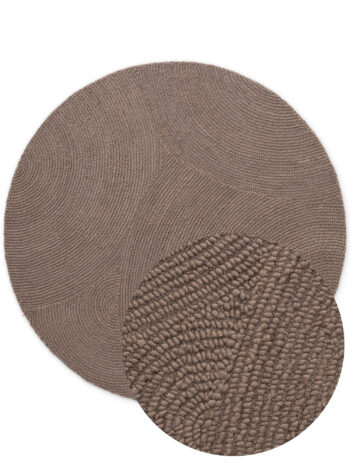 Hanse Home, Kusový koberec Eleni 106219 Taupe kruh, 120x120 (priemer) kruh, hnedá, obývacia izba