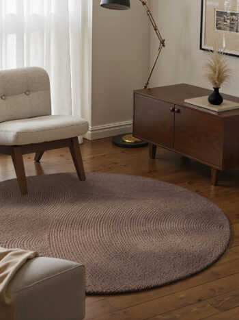 Hanse Home, Kusový koberec Eleni 106219 Taupe kruh, 120x120 (priemer) kruh, hnedá, obývacia izba