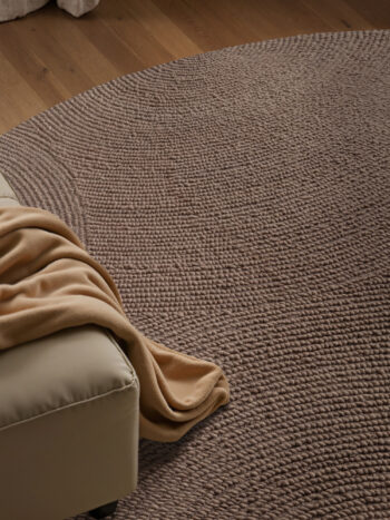 Hanse Home, Kusový koberec Eleni 106219 Taupe kruh, 120x120 (priemer) kruh, hnedá, obývacia izba