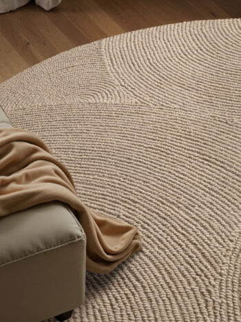 Hanse Home, Kusový koberec Eleni 106221 Hellbeige kruh, 120x120 (priemer) kruh, béžová, obývacia izba