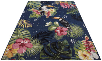Hanse Home, Kusový koberec Flair 105609 Tropical Dream Blue Multicolored – na von aj na doma, 200x285, viacfarebná, chodba / predsieň