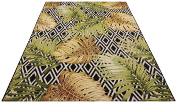 Hanse Home, Kusový koberec Flair 105611 Diamonds and Leaves Multicolored – na von aj na doma, 240x340, viacfarebná, chodba / predsieň