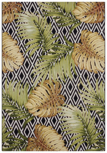 Hanse Home, Kusový koberec Flair 105611 Diamonds and Leaves Multicolored – na von aj na doma, 240x340, viacfarebná, chodba / predsieň