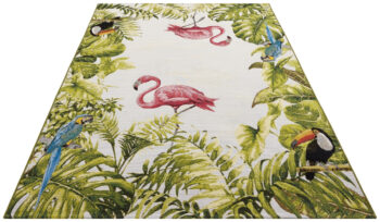 Hanse Home, Kusový koberec Flair 105616 Tropical Birds Multicolored – na von aj na doma, 80x165, viacfarebná, chodba / predsieň