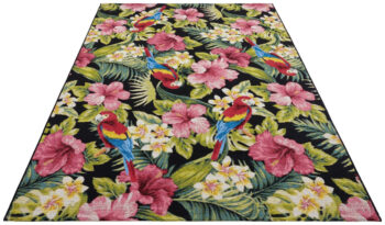 Hanse Home, Kusový koberec Flair 105619 Tropical Feeling Multicolored – na von aj na doma, 80x165, viacfarebná, chodba / predsieň