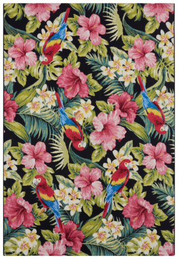 Hanse Home, Kusový koberec Flair 105619 Tropical Feeling Multicolored – na von aj na doma, 80x165, viacfarebná, chodba / predsieň