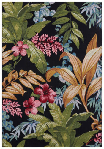 Hanse Home, Kusový koberec Flair 105620 Tropical Flowers Multicolored – na von aj na doma, 120x180, viacfarebná, chodba / predsieň